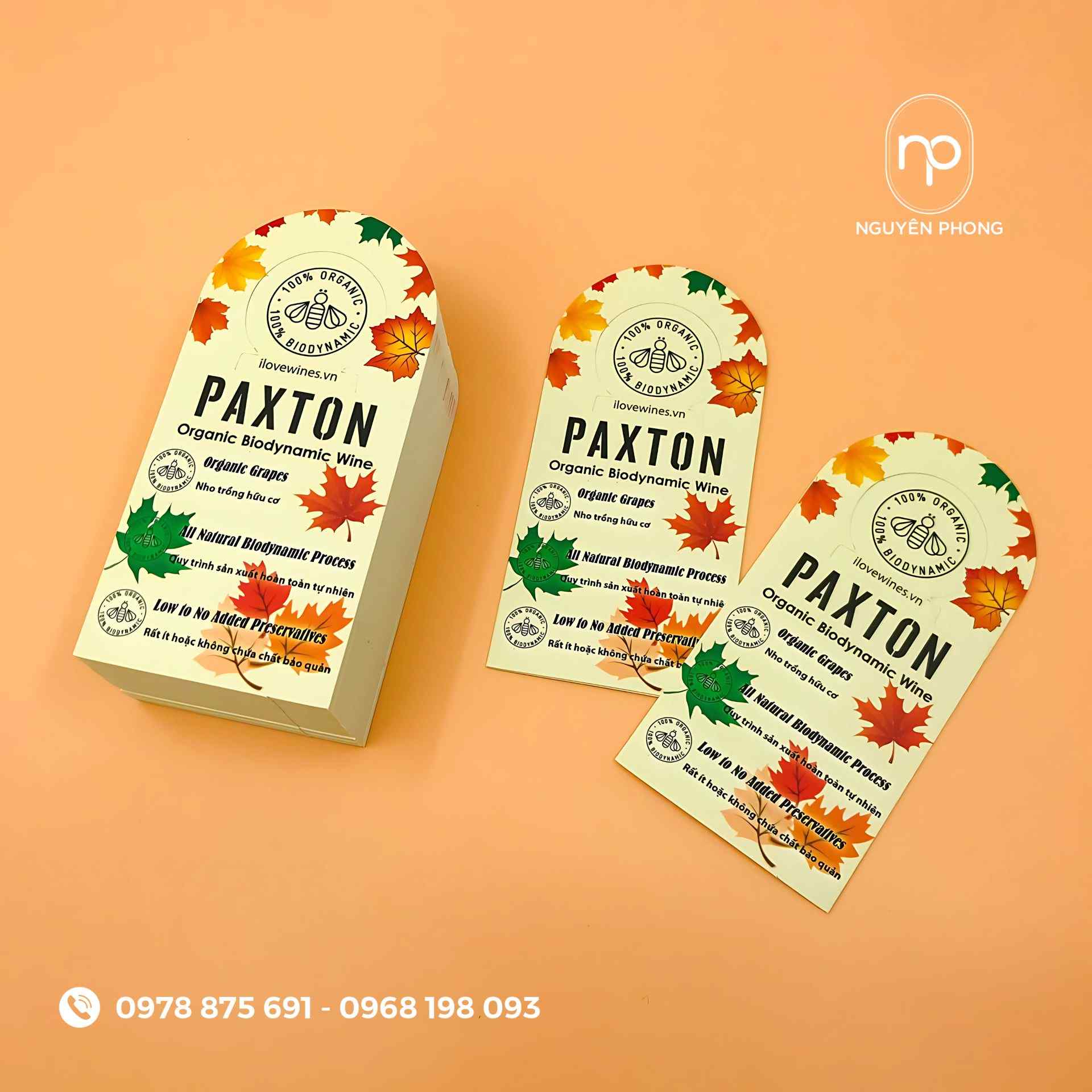 Mẫu tem dán chai rượu nếp